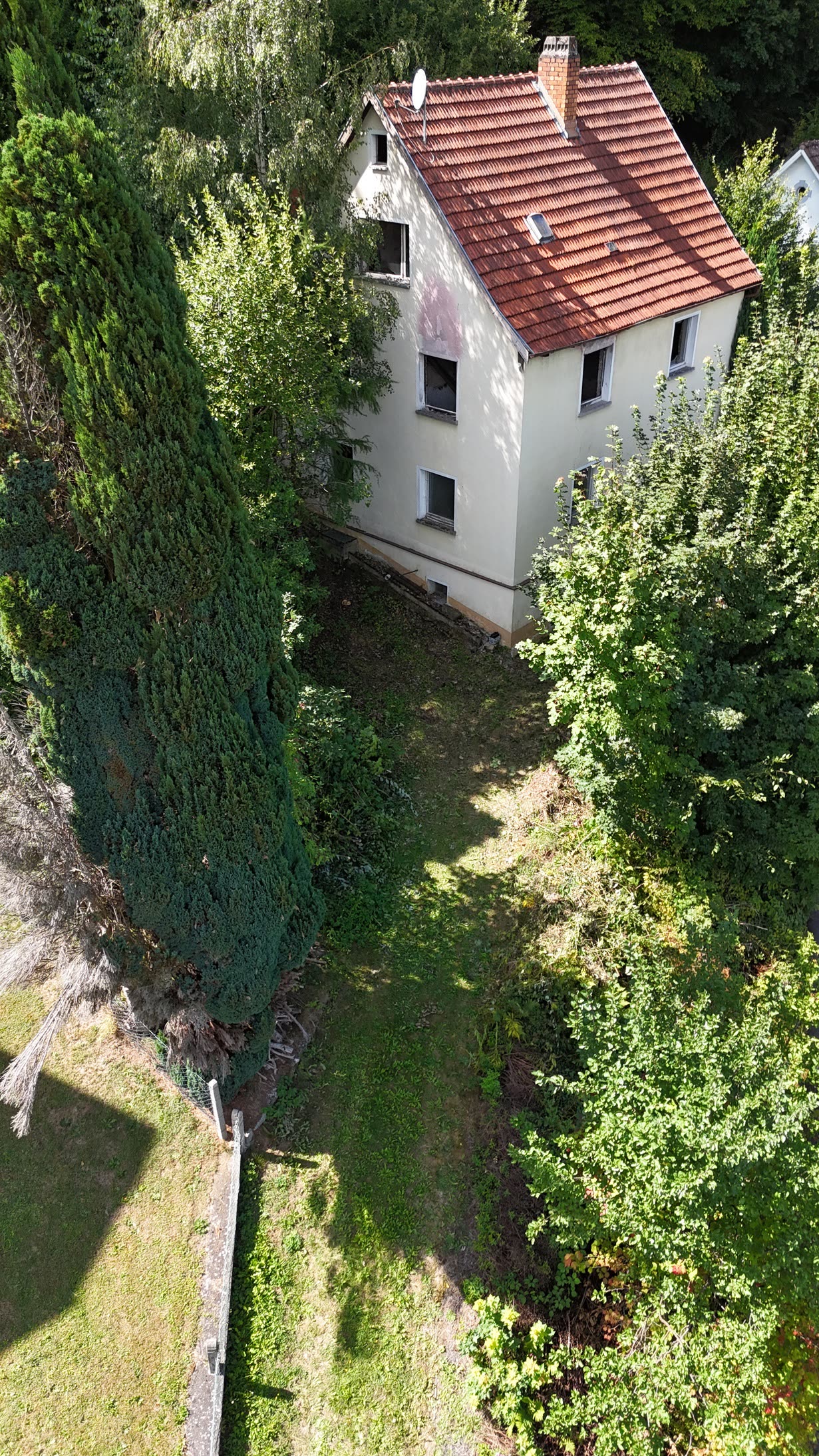 Das Haus von oben