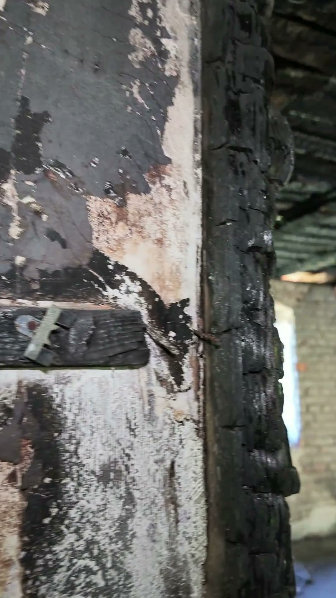 Brandschaden: der ausgebrannte Raum