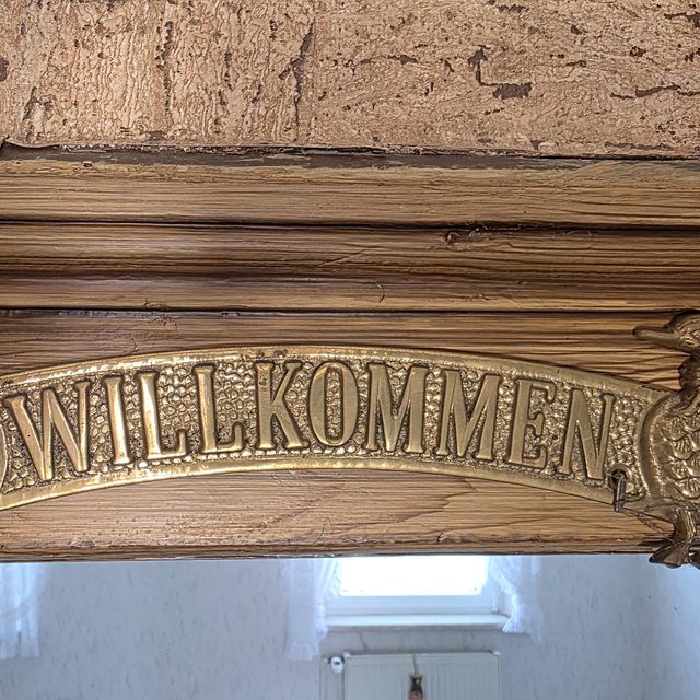 Willkommensschild